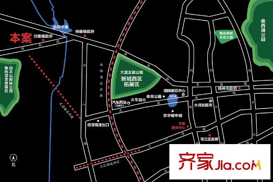 仁杰龍郡交通圖