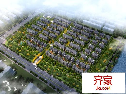 華利瓏庭小區(qū)鳥瞰圖