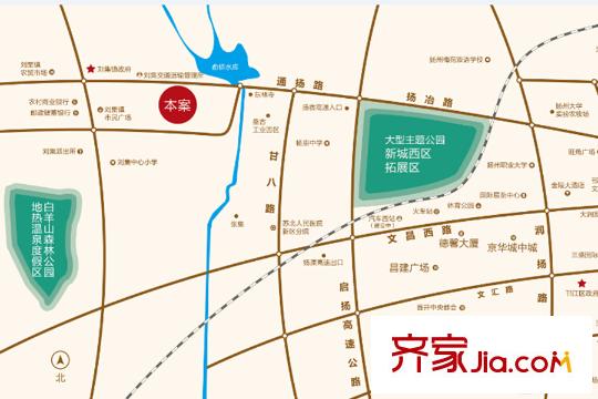 龍湖美墅區(qū)位圖