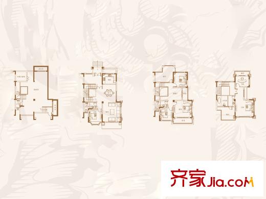 美錦云天F戶型 5室3廳3衛(wèi)1廚