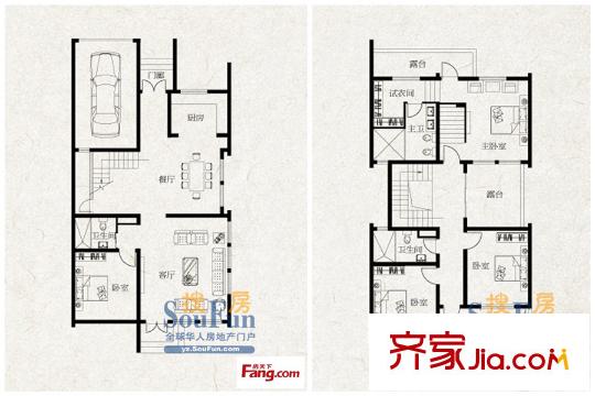 豪第坊C-2戶型 4室3廳2衛(wèi)1廚