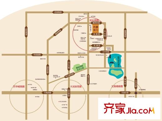 光輝歲月區(qū)位圖