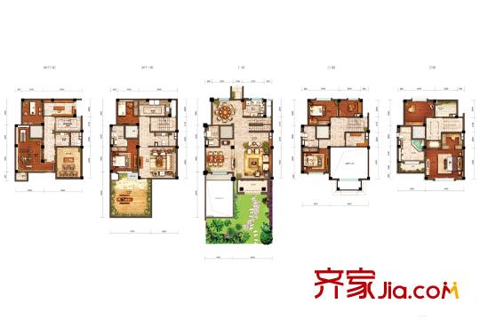 銀墅灣精裝A戶型 10室4廳6衛(wèi)1廚