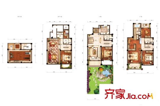 銀墅灣精裝C戶型 7室4廳4衛(wèi)1廚