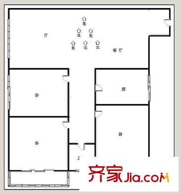 西安 百合佳苑 戶型圖