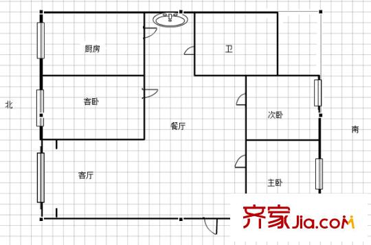 蘭泰花園 3室 戶型圖