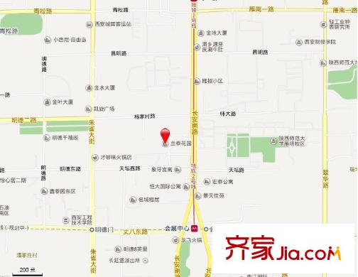 蘭泰花園交通圖  