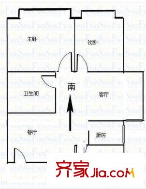 蘭泰花園 3室 戶型圖