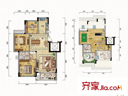 新筑璞園洋房B2閣樓-01 3室2廳1衛(wèi)1廚