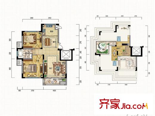 新筑璞園洋房C1閣樓-01 2室2廳1衛(wèi)1廚