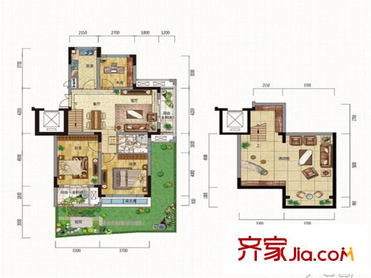 新筑璞園洋房B1庭院-01 3室2廳1衛(wèi)1廚