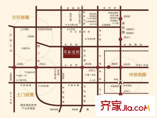 黎明?風(fēng)和庭院區(qū)位圖