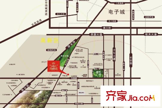 星翔尚僑灣區(qū)位圖