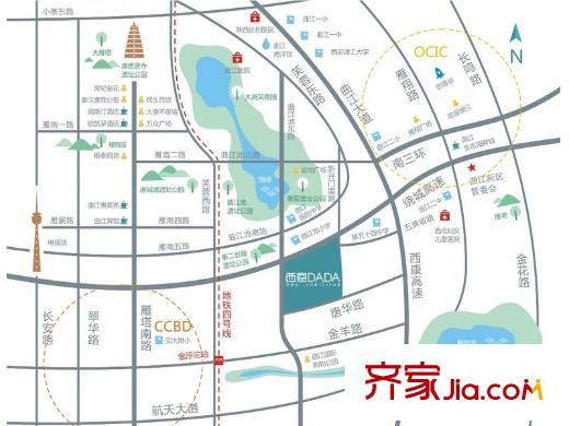 西恩DADA區(qū)位圖