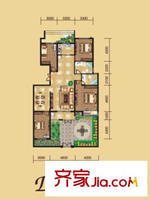 明珠美麗島D戶(hù)型 4室2廳2衛(wèi)1廚