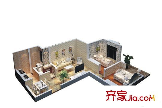金陵廣場(chǎng)G戶型 2室2廳1衛(wèi)1廚