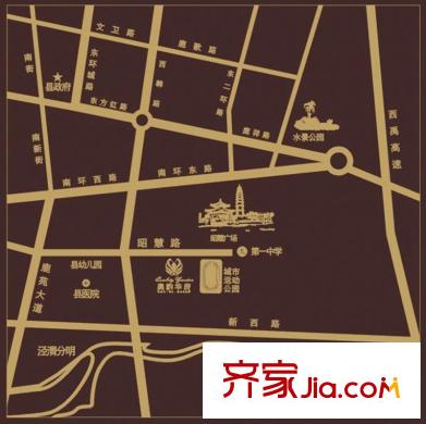 奧韻華府區(qū)位圖