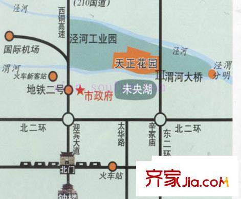 天正銀河灣交通圖