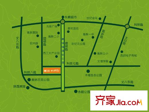 西水?鉑公館交通圖