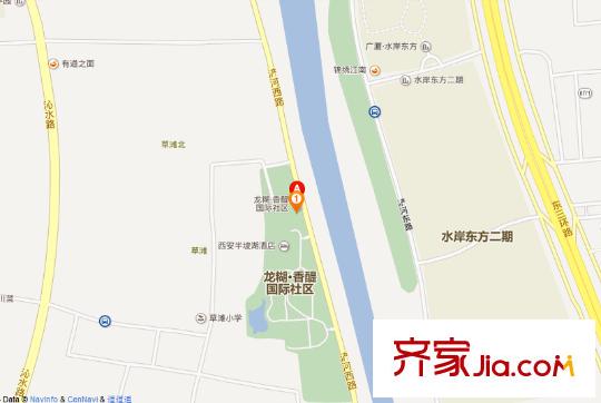 龍湖香醍西岸交通圖