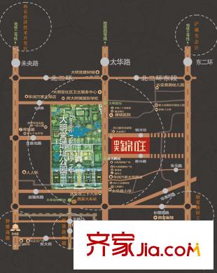 中天錦庭?伴里區(qū)位圖