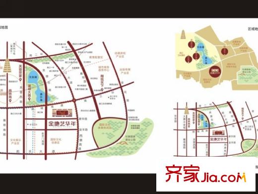 金地褐石公館區(qū)位圖