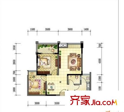 西安 泰祥花園 戶型圖