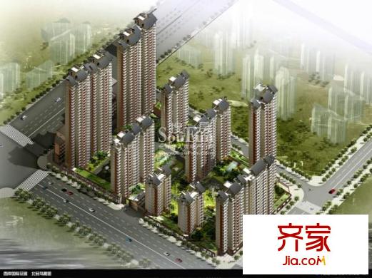 西岸國際花園鳥瞰圖