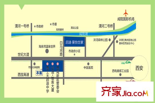 啟迪書香逸居區(qū)位圖