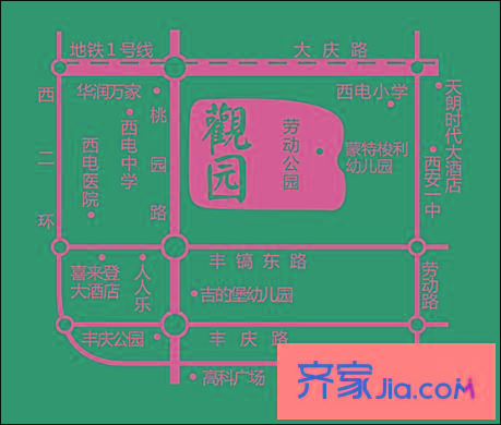 蔚藍(lán)觀園交通圖區(qū)位圖