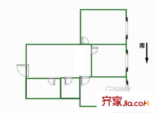 建行傘塔路一號(hào)院戶型圖戶型圖 3室1廳1衛(wèi)1廚
