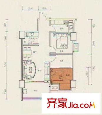 西鐵小區(qū) 3室 戶型圖