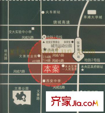萬華園麗景華都交通圖