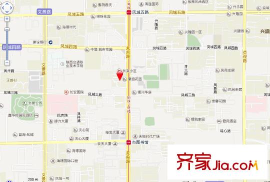 中登城市花園交通圖西安  