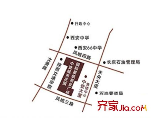 中登城市花園交通圖區(qū)位圖