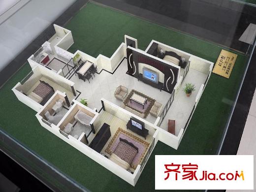 皇山花園A1戶型 3室2廳2衛(wèi)1廚