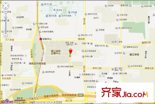 曲江匯景新都交通圖西安  