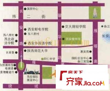 曲江匯景新都交通圖