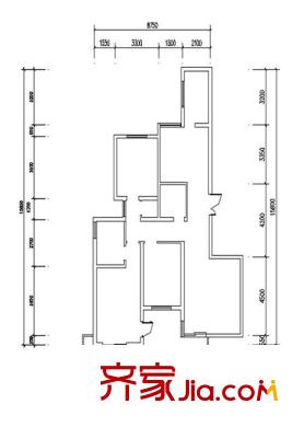 蔚藍(lán)觀園戶型圖戶型圖 3室2廳2衛(wèi)1廚