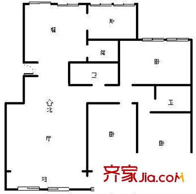 長(zhǎng)慶興樂(lè)園 3室 戶型圖