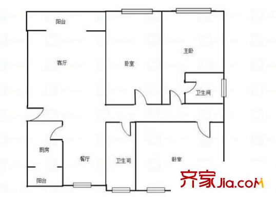長慶興樂園 4室 戶型圖