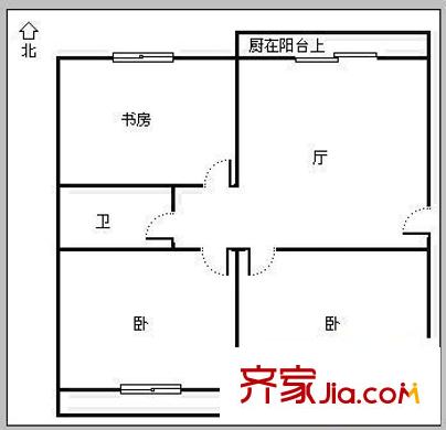灃景園小區(qū)戶型圖灃景園 3室 戶型圖 3室1廳1衛(wèi)1廚