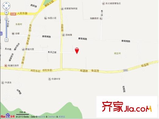 西秀嶺小區(qū)交通圖