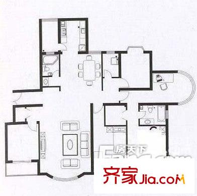 亞美偉博廣場戶型圖戶型圖 3室2廳
