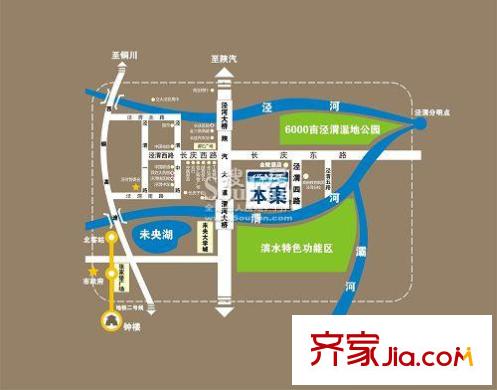 泉順北岸生活區(qū)位圖