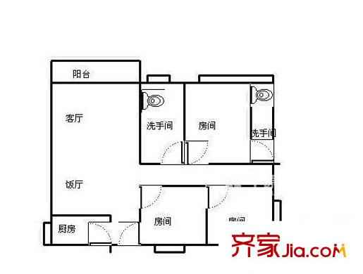 歐典名苑 4室 戶型圖