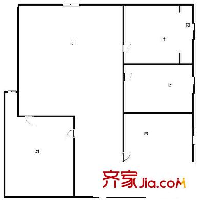 晚報(bào)家屬院 3室 戶型圖