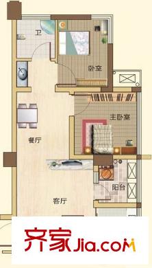 灃景園小區(qū)戶型圖灃景園 2室 戶型圖 2室2廳1衛(wèi)1廚