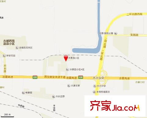 灃景園小區(qū)交通圖