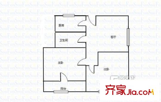 二府莊小區(qū) 戶型圖